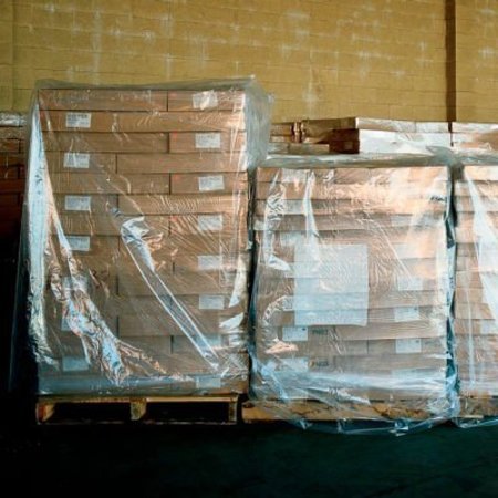 LK PACKAGING Pallet Covers, 51"W x 49"D x 73"H, 1.5 Mil, Clear, 100/Pack 15G-514973